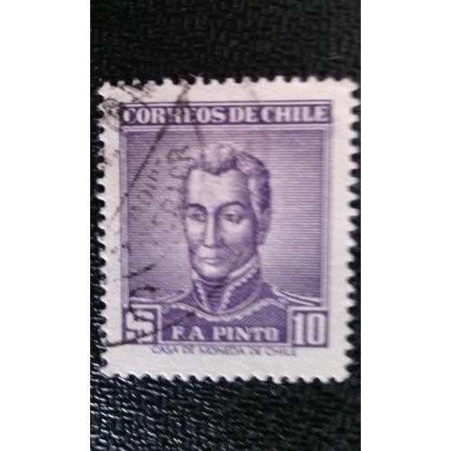 Timbre Chili ( Yt 270 ) 1958 Francisco Antonio Pinto (1785-1858)