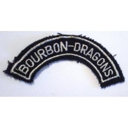 3 Ème Rd Régiment De Dragons Bourbons Stetten Écusson D 'épaule Bourbons Dragonst