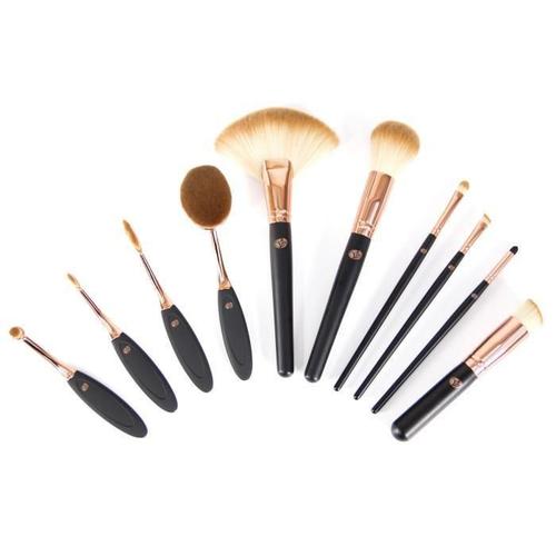 Rio Set De Pinceaux Visage Et Yeux 10 Pieces 