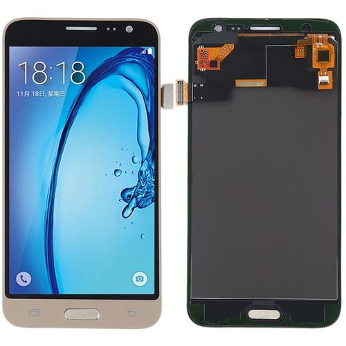 Fr_Cool® Pour Samsung Galaxy J3 2016 J320f J320fn J320 Or Écran Lcd + Vitre Tactile Bouton