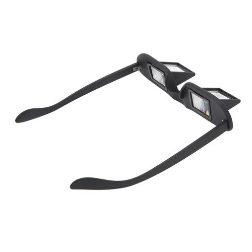 Lunettes à prisme de lit, miroir horizontal, lunettes pour lecteurs paresseux, lunettes à prisme à 90 degrés pour s'allonger, lire, regarder la télévision, noir