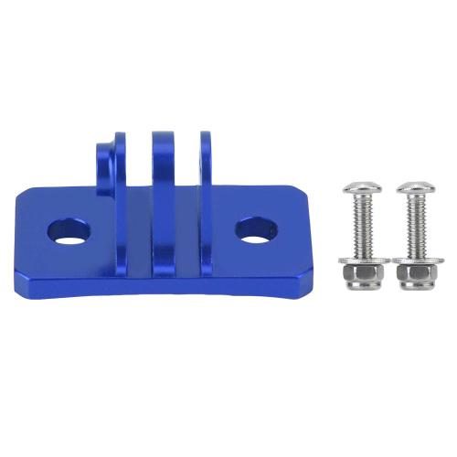 Adaptateur de support de montage fixe pour casque de parachutisme pour caméras d'action Gopro 7 6 5 4 (bleu)