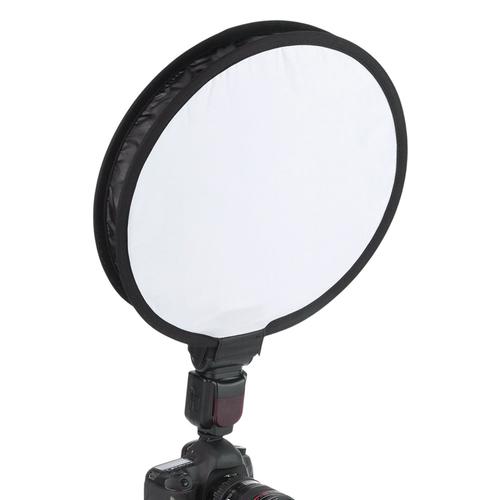 Diffuseur de boîte à lumière Speedlite de forme ronde pliable Portable de 40CM pour lampe Flash d'appareil photo