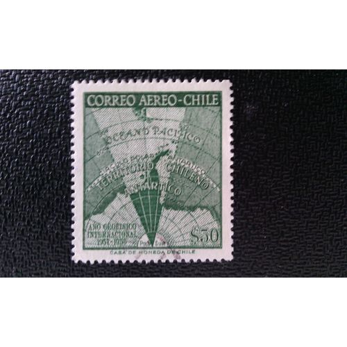 Timbre Chili ( Yt Pa 184 ) 1959 Année Géophysique
