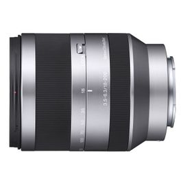 Sony SEL18200 - Objectif à zoom - 18 mm - 200 mm - f/3.5-6.3 OSS - Sony E-mount - pour Handycam NEX-VG20, VG900; a NEX 3NL, 3NY, C3, F3D, F3K, F3Y; a3000; a5100; a7; a7R