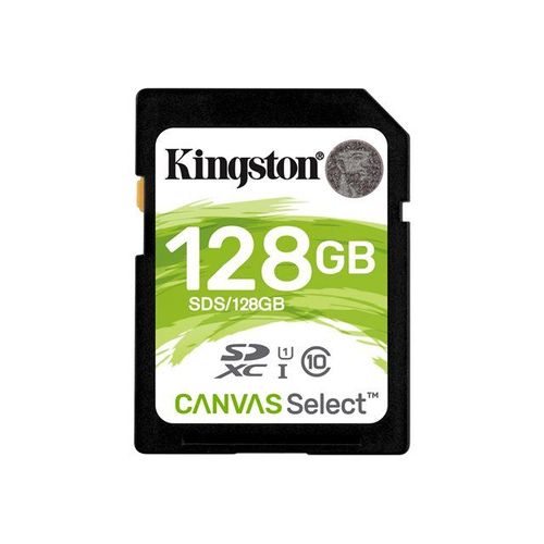 Kingston Canvas Select - Carte mémoire flash - 128 Go - UHS-I U1 / Class10 - SDXC UHS-I