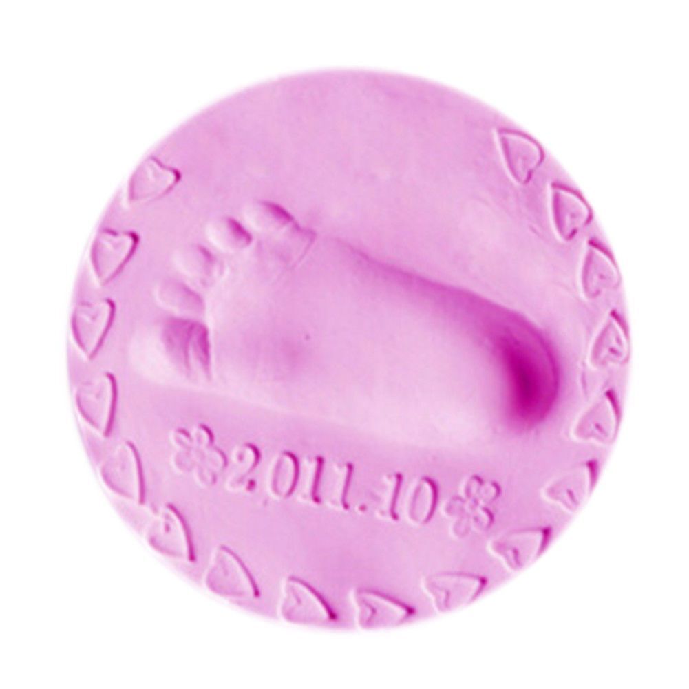 Yarui World Argile Mou Pate Bebe Moulage Empreinte Main Pied Naissance Matrice Souvenir Mode Rose Rakuten