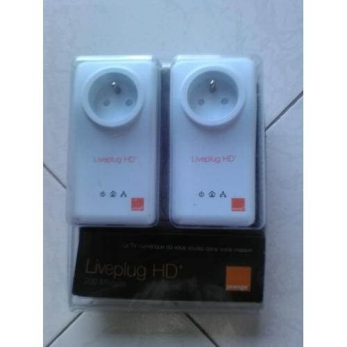 Orange LIVEPLUG HD - Pont - HomePlug 1.0 (pack de 2)