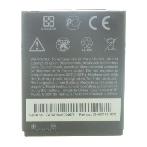Batterie Origine Neuve Htc 35h00143-00m Bas460 Bd29100 Pour Hd3 Hd7 Wildfire S