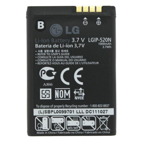 Batterie Origine Neuve Lg Lg-Ip520n Pour Bl40 New Chocolate