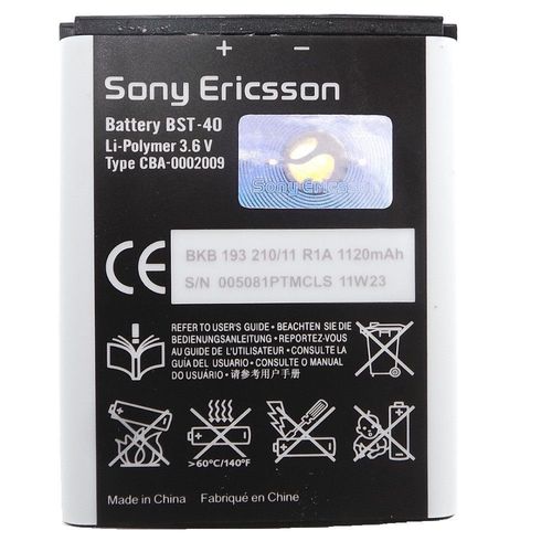 Batterie Origine Neuve Sony Ericsson Bst40 Pour P1 P990 Z555i