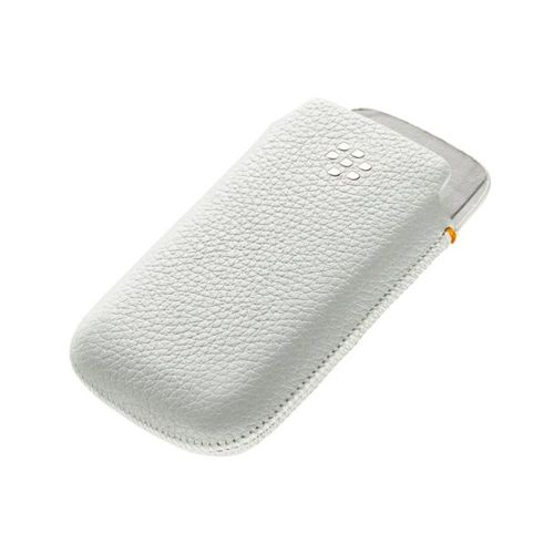 Etui Origine Blackberry Cuir Blanc Hdw-31343-002 Pour Curve 8520 / 9300 3g Bold 9700 / 9730