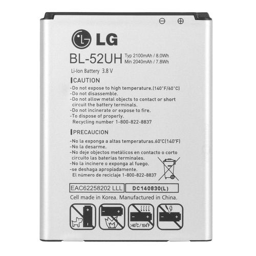 Batterie Origine Neuve Lg Bl-52uh Pour L70 L65