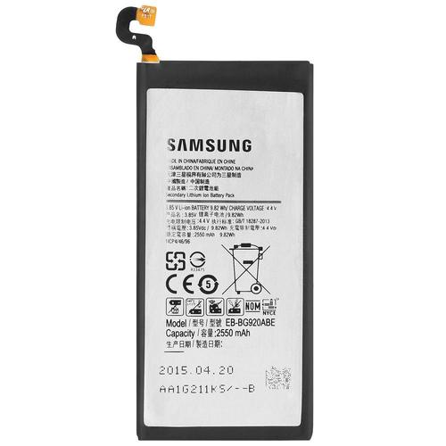 Batterie Origine D'occasion Samsung Eb-Bg920abe Pour Galaxy S6