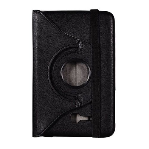 Housse Etui Coque Rotating Folio Pour Samsung T110 Galaxy 7.0 Tab 3 Lite Noir