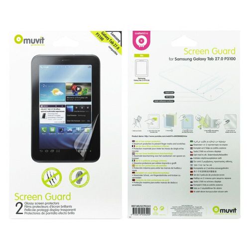 Lot De 2 Films De Protection Muvit Pour Samsung Galaxy Tab 2 P3100 / P3110