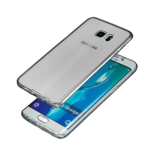 Coque Silicone Couleur Fume Transaparente Avant Et Arrière Pour Samsung Galaxy S6 G920