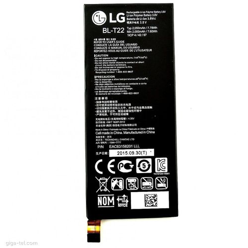 Batterie Origine Bl-T22 Neuve Lg Zero H650e