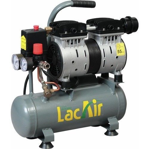 Compresseur d'air à piston silencieux 6 litres 0,75 CV - Silent 6/6SH Lacmé