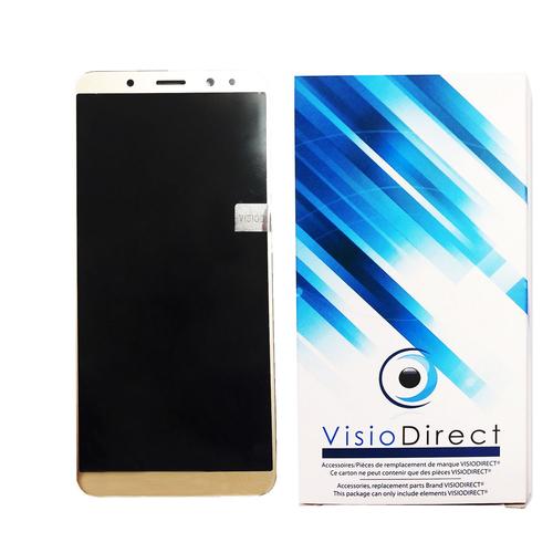 Visiodirect® Ecran Complet Pour Huawei Mate 10 Lite 5.9" Telephone Portable Or Doré Vitre Tactile + Ecran Lcd