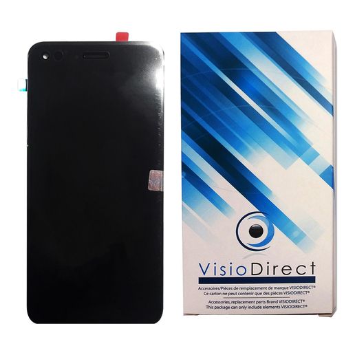 Visiodirect® Ecran Complet Pour Huawei Y6 Pro 2017 5" Telephone Portable Noir Vitre Tactile + Ecran Lcd