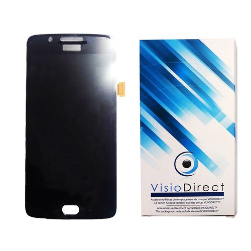 Visiodirect® Ecran Complet Pour Motorola Moto G5 5" Telephone Portable Noir Vitre Tactile + Ecran Lcd