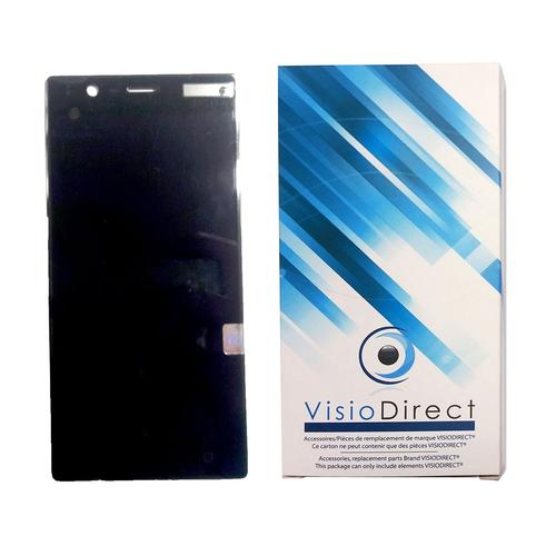 Visiodirect® Ecran Complet Pour Nokia 3 5" Telephone Portable Noir Vitre Tactile + Ecran Lcd