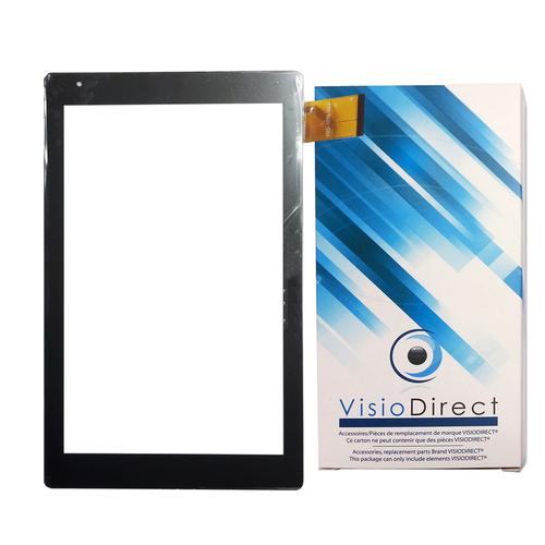 Visiodirect® Vitre Ecran Tactile Pour Archos 101b Oxygen 10.1" Hxd1076 V3.0 V4.0 Tablette Gris Noir