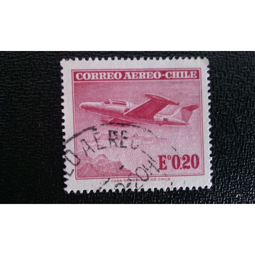 Timbre Chili ( Yt Pa 208 ) 1962 Monoplane Beechcraft