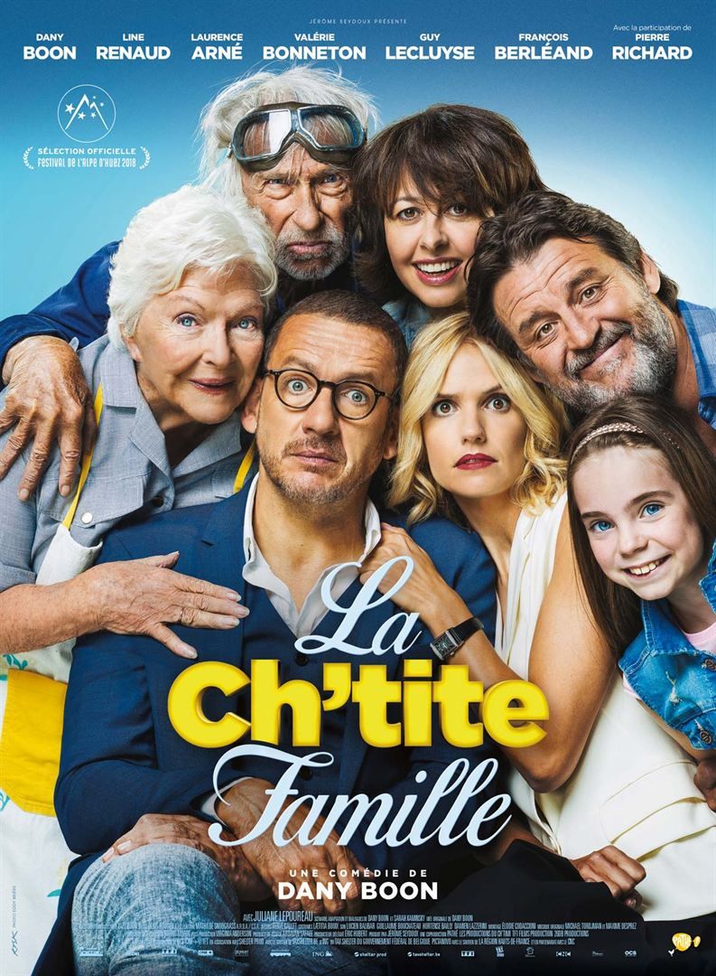 La Ch¿Tite Famille - Affiche Originale De Cinéma - Format 120x160 Cm - Un Film De Dany Boon Avec Laurence Arné, François Berléand, Guy Lecluyse, Line Renaud, Valérie Benneton, Pierre Richard - 2018