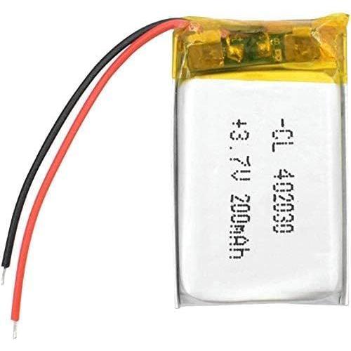 Batterie Lithium polymère Rechargeable 3.7V, 200Mah, 402030, cellules Lipo, pour électrographe Portable, Bluetooth, GPS, Mp3, Mp4