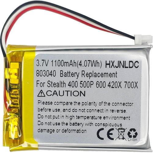 3.7V 803040 1100mAh Batterie de Remplacement pour Turtle Beach Ear Force Stealth 400 420X 500P 600 700X Casque de Jeu à Son Surround sans Fil gen 2