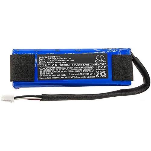 CP-HK06, GSP1029102 01 Batterie de rechange 3000 mAh / 22,20 Wh compatible avec Harman/Kardon Go Play, Go Play Mini, GO+ Play