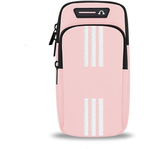 Pochette t?l?phone pour Le Sport, Brassard de Course ? Pied pour T?l?phone Portable,Brassard, Sac de Sport, Brassard pour t?l?phone Portable, Sac de Jogging, Brassard de Sport (Rose)