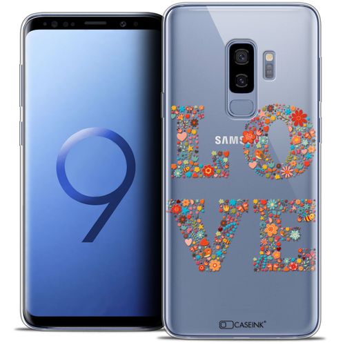 Caseink Caseink Coque Pour Samsung Galaxy S9+ / S9 Plus (6.2 ) Housse Etui [Crystal Gel Hd Collection Summer Design Love Flowers - Souple - Ultra Fin - Imprimé En France]