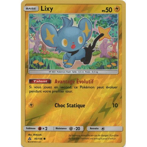 Carte Française Lixy Reverse 45/156 Série Ultra Prisme Pokemon