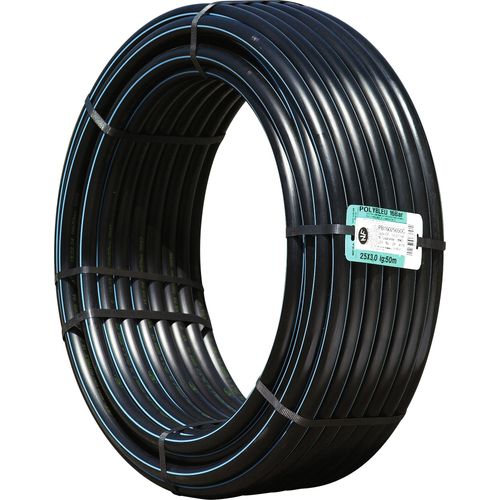 Tube polyéthylène haute densité qualité organoleptique Polypipe - Longueur 50 m - Diamètre 20 mm