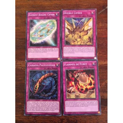 Élément Binaire Cipher + Double Cipher + Flammes De Furet + Canadia Paléozoïque (Yu Gi Oh)