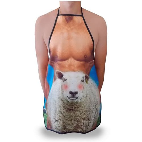 Tablier Humoristique Homme Corps Sexy Et Mouton Drole Marrant