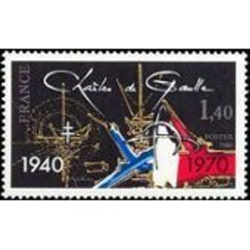 Timbre France 1980 Neuf ** Yt N° 2114 Charles De Gaulle