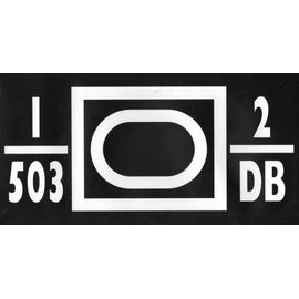 503 Rcc 1er Escadron Autocollant Plaque Otan Début Années 90 Grand Modèle