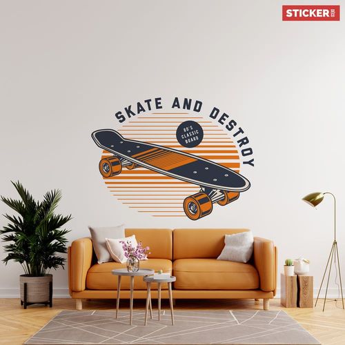 Sticker Skate And Destroy XL (Largeur 98cm, Hauteur 74,5cm)