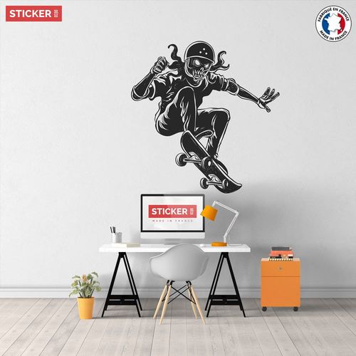 Sticker Skateboard Zombie Black XL (Hauteur 98cm, Largeur 95,5cm)
