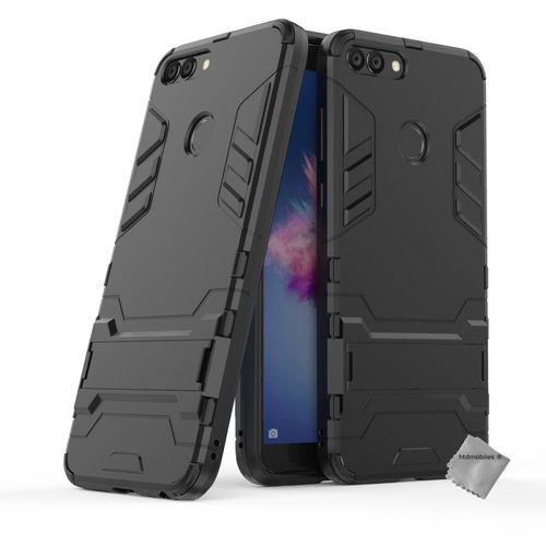 Housse Etui Coque Rigide Anti Choc Pour Huawei P Smart + Verre Trempe - Noir
