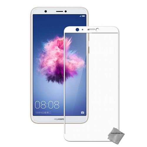 Film De Protection Verre Trempe Incurve Integral Pour Huawei P Smart - Blanc