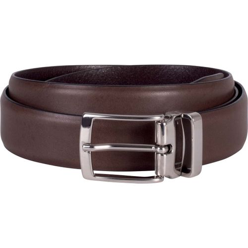 Ceinture Cuir - Kp809 - Marron Fonc? - 30 Mm