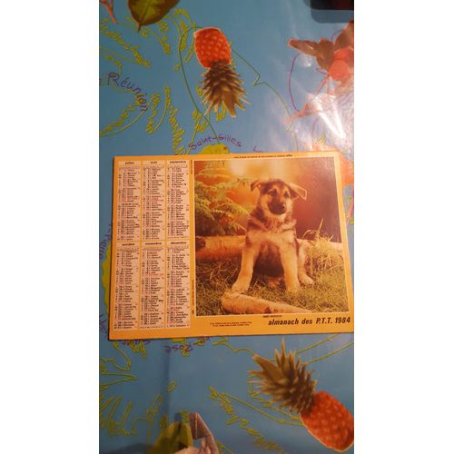 Calendrier Almanach Des Ptt 1984
