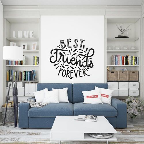 Sticker Citation Best Friends Forever M (Hauteur 58cm, Largeur 52,5cm)
