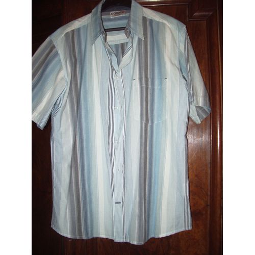 Chemise Etirel Taille M Rayée Blanc/Bleu