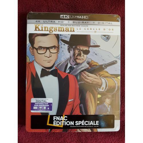 Kingsmann Le Cercle D'or Steelbook 4k Ultra Hd + Blu Ray + Digital Édition Spéciale